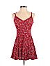 American Eagle Outfitters 100% Viscose Red Casual Dress Size 4 - photo 1