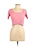 STAUD Pink Short Sleeve Top Size L - photo 1