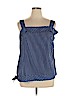 Banana Republic 100% Polyester Blue Sleeveless Blouse Size XL - photo 1