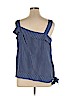 Banana Republic 100% Polyester Blue Sleeveless Blouse Size XL - photo 2
