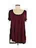 American Eagle Outfitters Burgundy Short Sleeve Top Size M - photo 1
