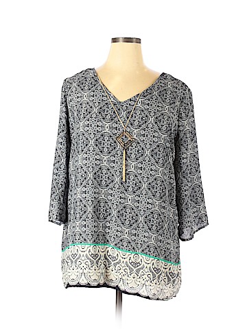 Tacera 3/4 Sleeve Blouse (view 1)