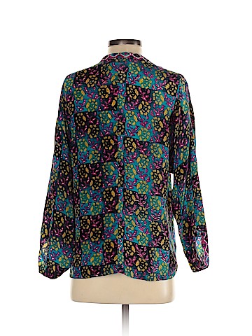 Tolani Long Sleeve Silk Top (view 2)