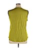Ann Taylor LOFT 100% Linen Green Sleeveless Blouse Size XL - photo 2