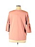 LC Lauren Conrad Pink 3/4 Sleeve Blouse Size XL - photo 2