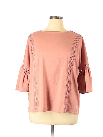 LC Lauren Conrad 3/4 Sleeve Blouse (view 1)