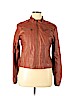 Maralyn & Me 100% Polyester Orange Faux Leather Jacket Size XL - photo 1