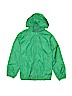 Lands' End 100% Polyester Solid Green Windbreaker Size 10 - 12 - photo 1