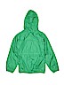 Lands' End 100% Polyester Solid Green Windbreaker Size 10 - 12 - photo 2