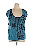 AB Studio Blue Sleeveless Top Size XL - photo 1