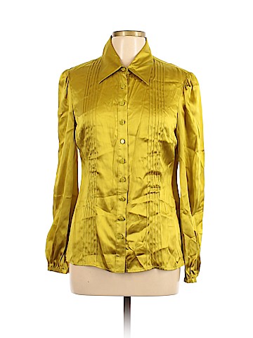 Catherine Malandrino Long Sleeve Silk Top (view 1)