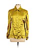 Catherine Malandrino 100% Silk Yellow Long Sleeve Silk Top Size 12 - photo 1