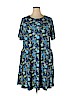 Charlie's Project Blue Casual Dress Size 2X - photo 1