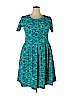 Lularoe Green Casual Dress Size 2X - photo 1