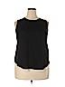 Who What Wear 100% Polyester Black Sleeveless Blouse Size XXL - photo 1