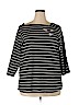 Ava & Viv Black 3/4 Sleeve Top Size 2X - photo 1