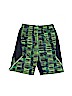 Nike 100% Polyester Print Green Athletic Shorts Size 5 - photo 1
