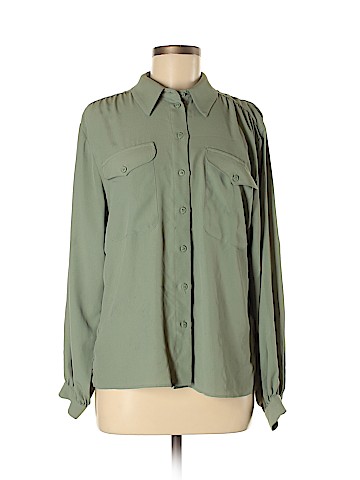 Topshop Long Sleeve Blouse (view 1)