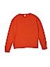 Crewcuts 100% Lambswool Solid Orange Wool Pullover Sweater Size 14 - photo 1