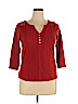 Verve Ami Red 3/4 Sleeve Top Size XL - photo 1