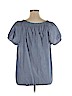 Faded Glory 100% Acrylic Blue Short Sleeve Blouse Size XL - photo 2