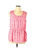 Banana Republic 100% Polyester Pink Sleeveless Blouse Size XL - photo 1