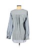 Nili Lotan 100% Cotton Blue Long Sleeve Blouse Size M - photo 2