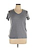 Croft & Barrow Plus Gray Short Sleeve T-Shirt Size XL - photo 1