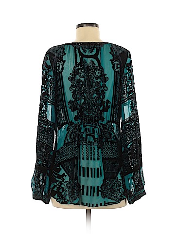 Hale Bob Long Sleeve Silk Top (view 2)