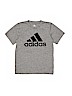 Adidas 100% Polyester Solid Gray Active T-Shirt Size 8 - photo 1