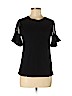 Topshop Black Short Sleeve Top Size 6 - photo 1