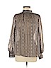 H&M 100% Polyester Brown Long Sleeve Blouse Size 8 - photo 1