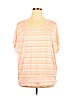 Lane Bryant 100% Polyester Pink Short Sleeve Top Size 18 - 20 Plus - photo 1