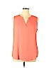 Adrianna Papell 100% Polyester Pink Sleeveless Blouse Size XL - photo 1