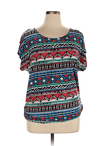 Love J Short Sleeve Blouse (view 1)