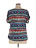 Love J Blue Short Sleeve Blouse Size 1X - photo 2