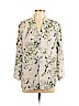 Mossimo 100% Polyester Ivory 3/4 Sleeve Blouse Size L - photo 1