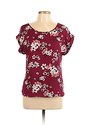 Pink Rose Short Sleeve Blouse (view 1)