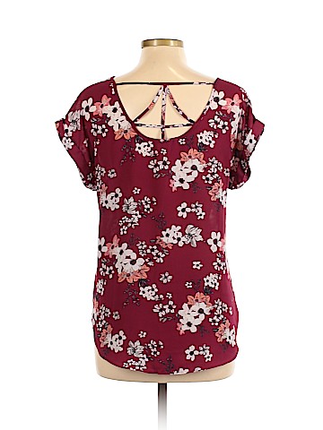 Pink Rose Short Sleeve Blouse (view 2)
