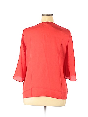 J.Crew 365 3/4 Sleeve Silk Top (view 2)