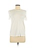 Zara 100% Viscose White Short Sleeve T-Shirt Size M - photo 1