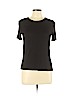 Zara 100% Viscose Black Short Sleeve T-Shirt Size L - photo 1