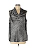 Vince Camuto 100% Polyester Gray Sleeveless Blouse Size M - photo 1