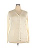 Kay Unger Ivory Silk Cardigan Size XL - photo 1