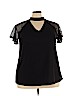 Lane Bryant Black Short Sleeve Top Size 22 - 24 Plus - photo 1