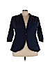 Esley 100% Cotton Blue Blazer Size 3X - photo 1