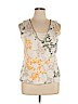 Jh Collectibles 100% Cotton Ivory Sleeveless Top Size XL - photo 1