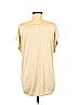 H&M 100% Viscose Ivory Short Sleeve Top Size M - photo 2
