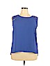 Mossimo 100% Polyester Blue Sleeveless Blouse Size XXL - photo 1