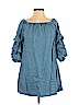Zara 100% Lyocell Blue Casual Dress Size S - photo 1